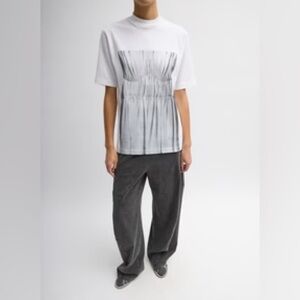 Tibi Trompe L’oeil Printed Tee Shirt NWT